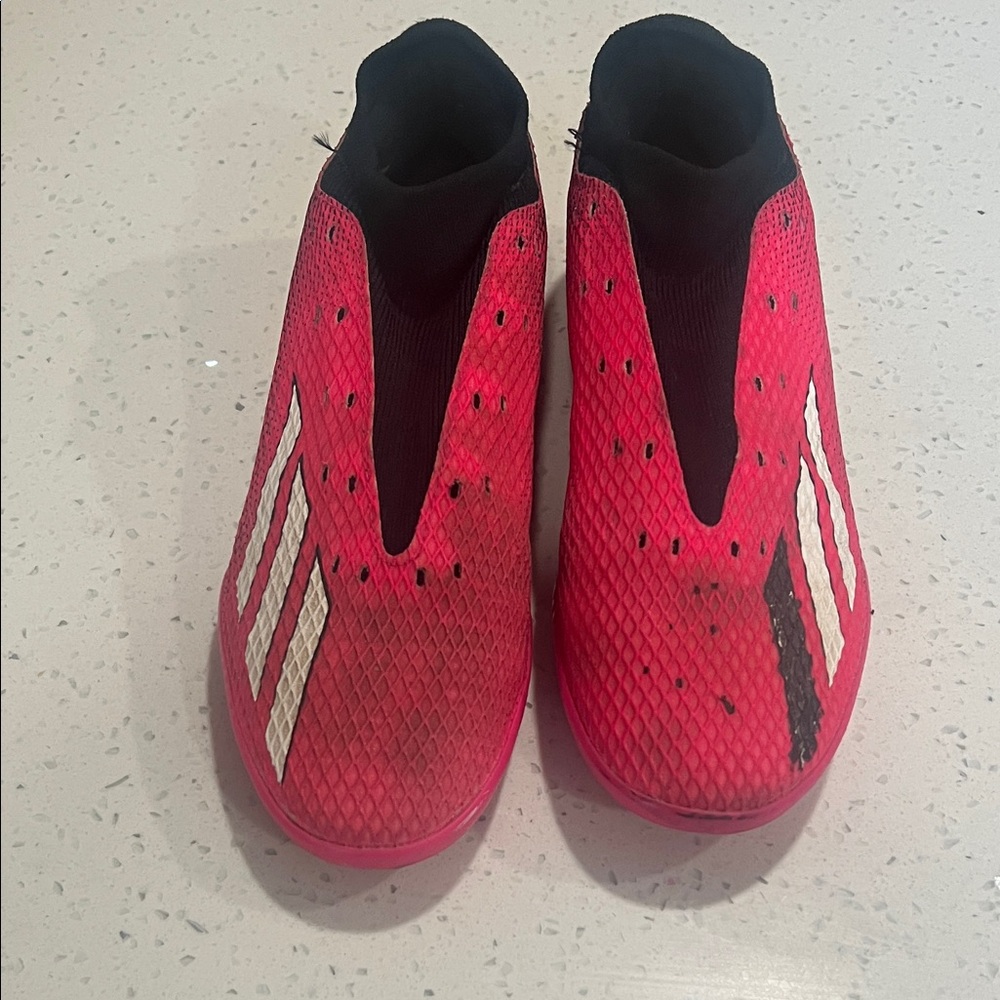 Adidas Kids Pink and Black Sneakers